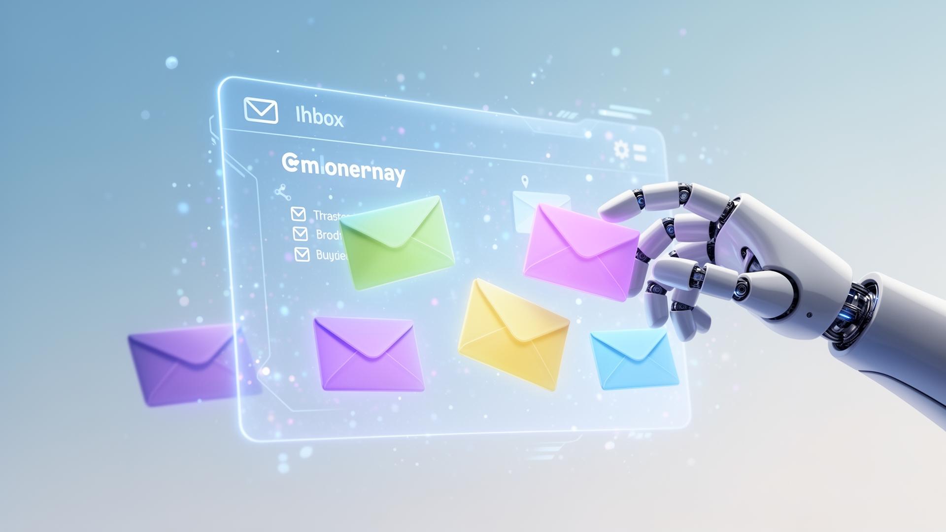 AI e-mail assistent concept